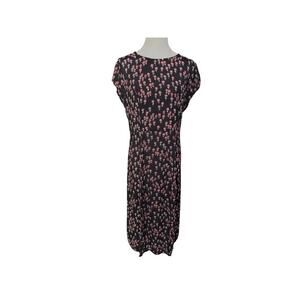 free people floral print dress size 12 fun detail zipper back